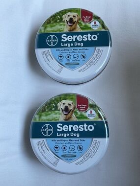 NEW Seresto 2 Large Dog Flea & Tick Collars